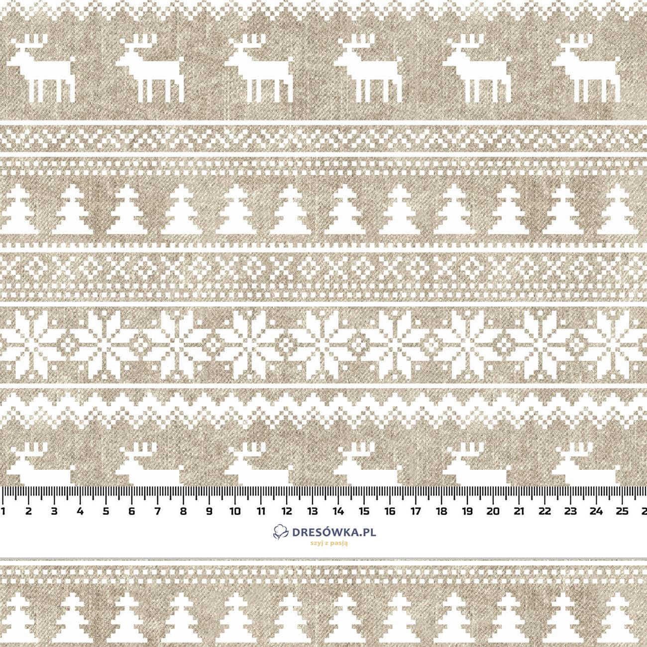 REINDEERS PAT. 2 / ACID WASH BEIGE - single jersey with elastane 