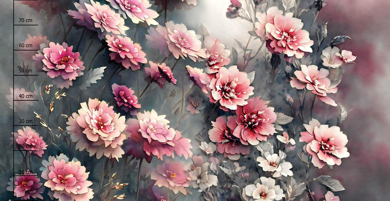 VINTAGE FLOWERS pat. 3 - PANORAMIC PANEL (80cm x 155cm)