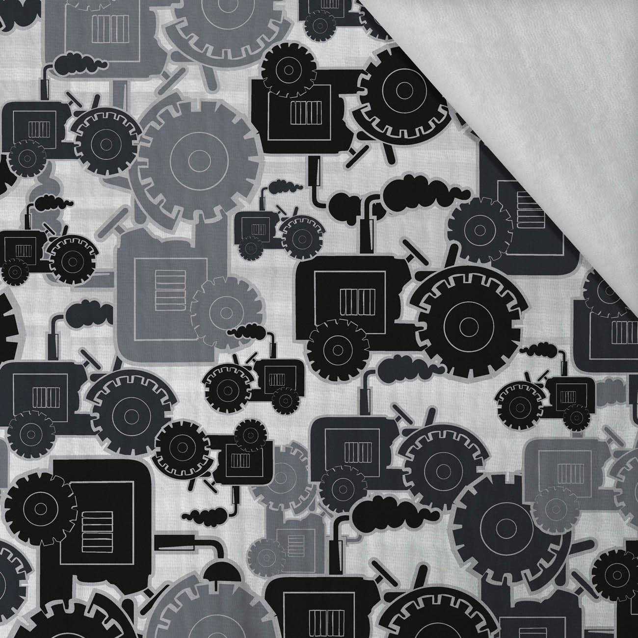 TRACTORS / gray - Cotton muslin