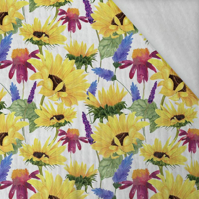 SUNFLOWERS pat. 4 (BLOOMING MEADOW) - Cotton muslin