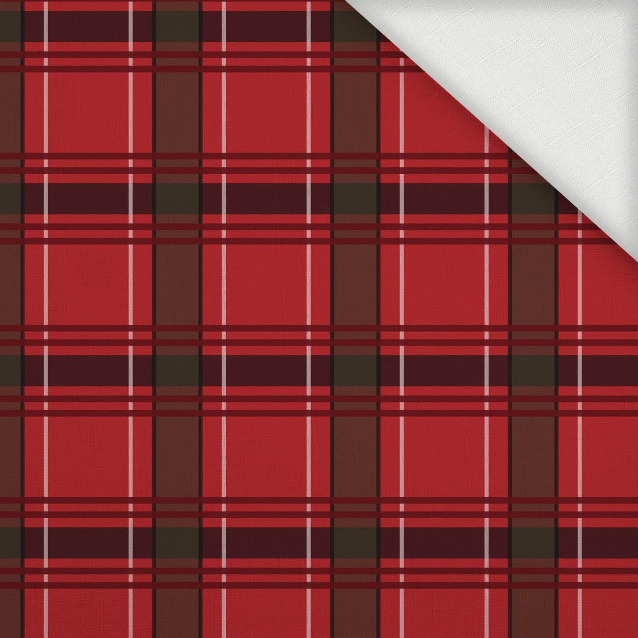 CHECK PAT.5 / red - Woven Fabric for tablecloths