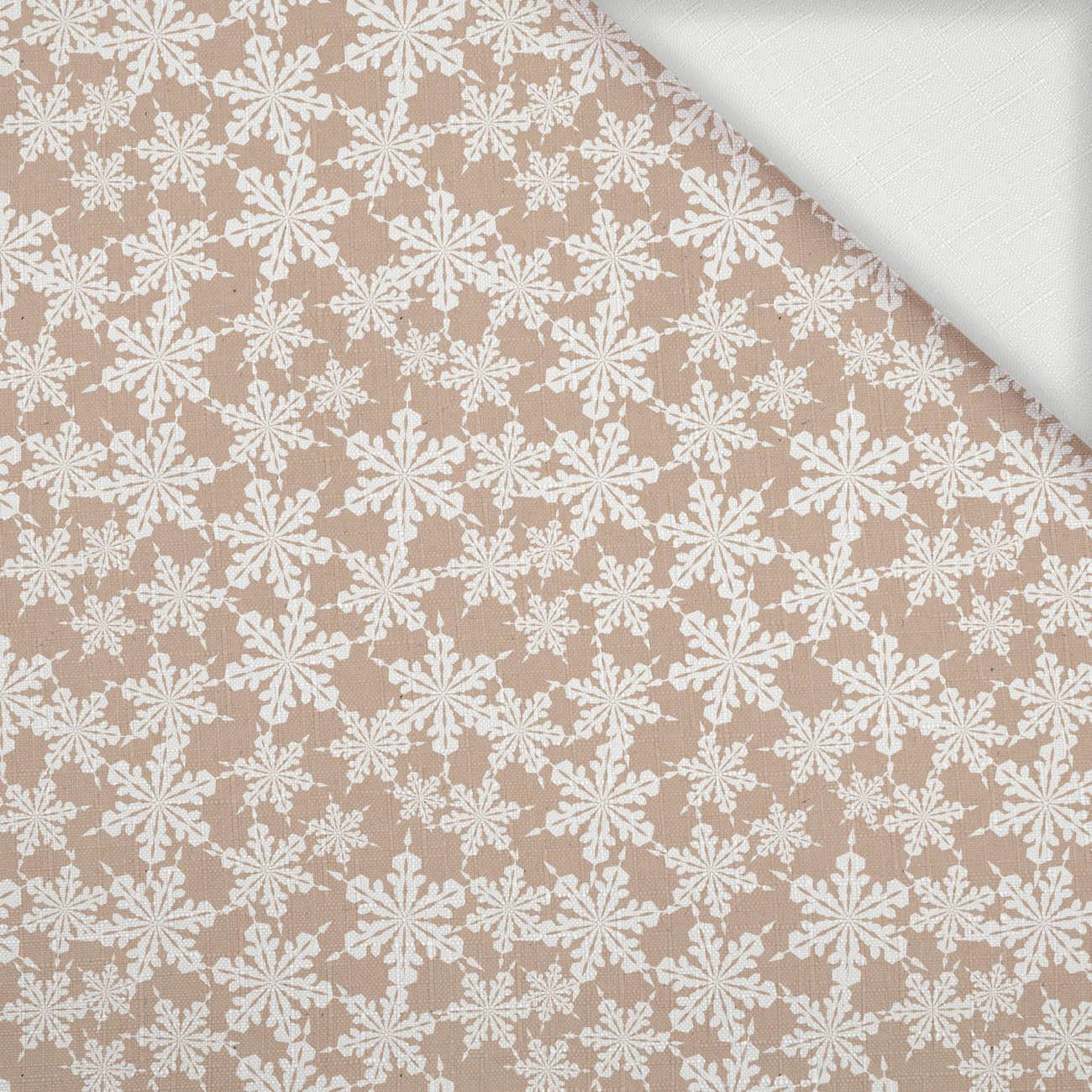PAPER SNOWFLAKES (WHITE CHRISTMAS) - Woven Fabric for tablecloths