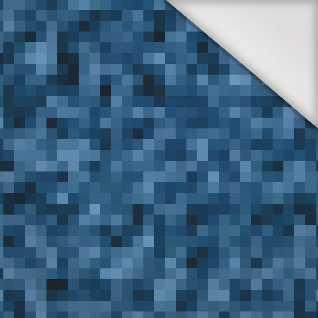 PIXELS pat. 2 / cyanic - Nylon fabric Pumi