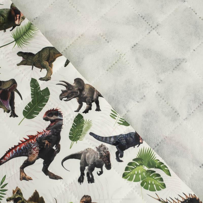 DINO PLANTS - Quilted nylon fabric 