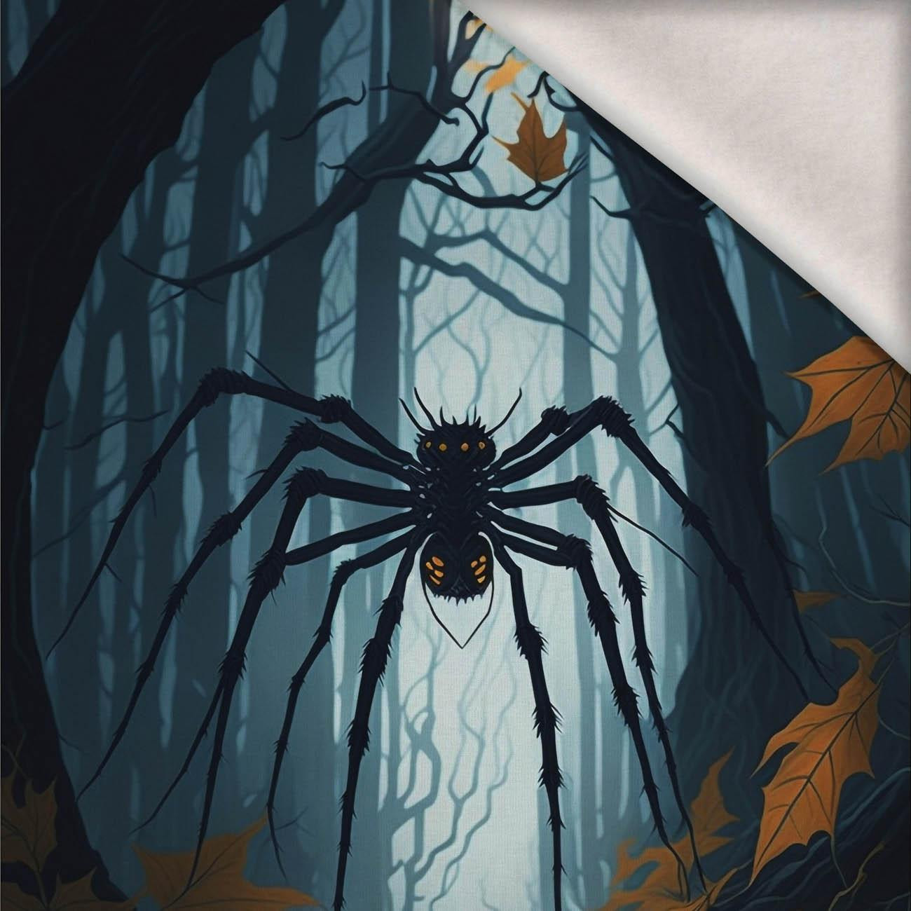 HALLOWEEN SPIDER -  PANEL (60cm x 50cm) brushed knitwear with elastane ITY