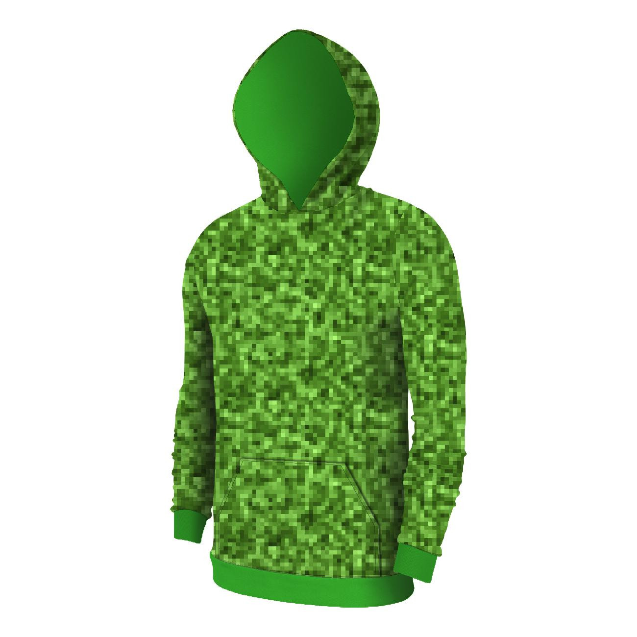 MEN’S HOODIE (COLORADO) - PIXELS pat. 2 / green - sewing set 