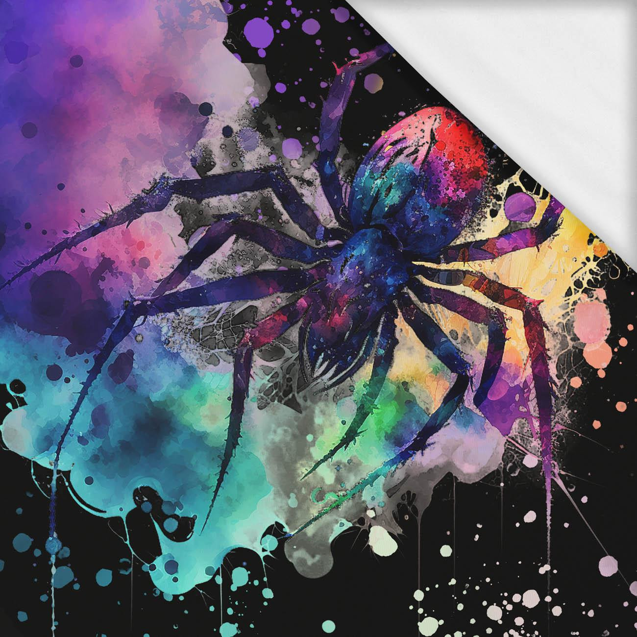WATERCOLOR SPIDER - panel (75cm x 80cm) SINGLE JERSEY ITY