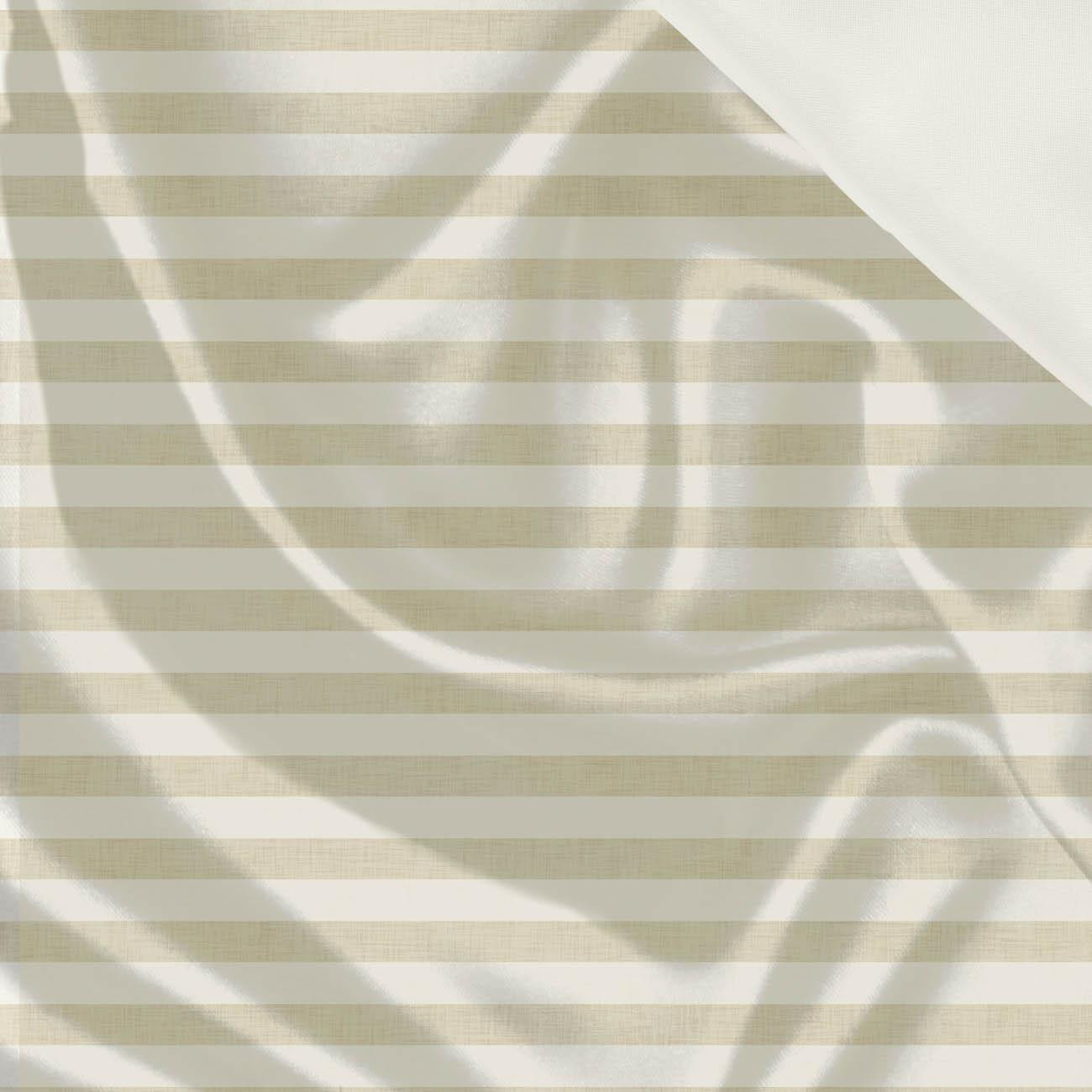 STRIPES 1x1 - acid ecru / acid beige  - Satin