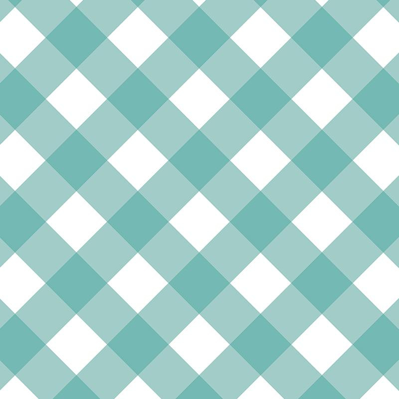 DIAGONAL CHECK / mint 