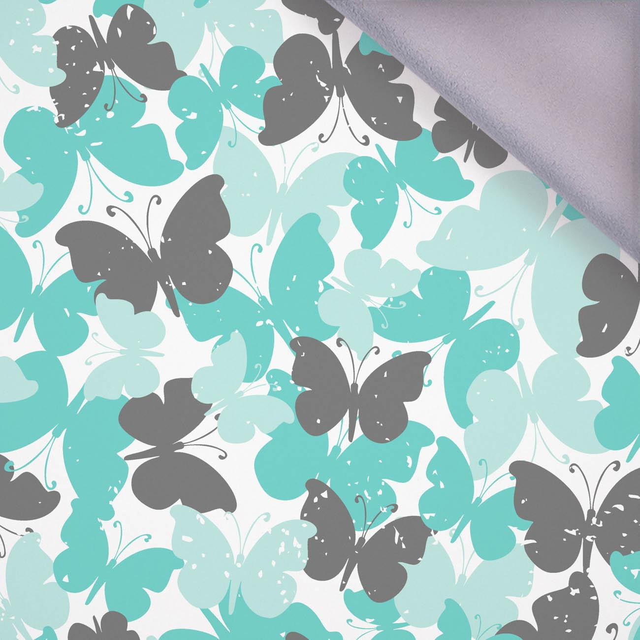 BUTTERFLIES / aqua - softshell