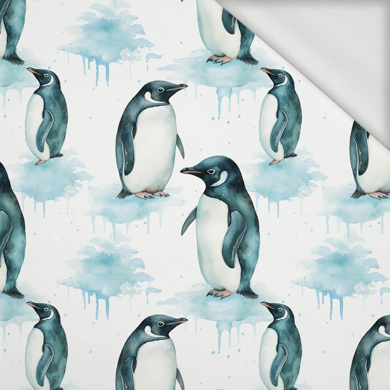 ARCTIC PENGUIN - looped knit fabric