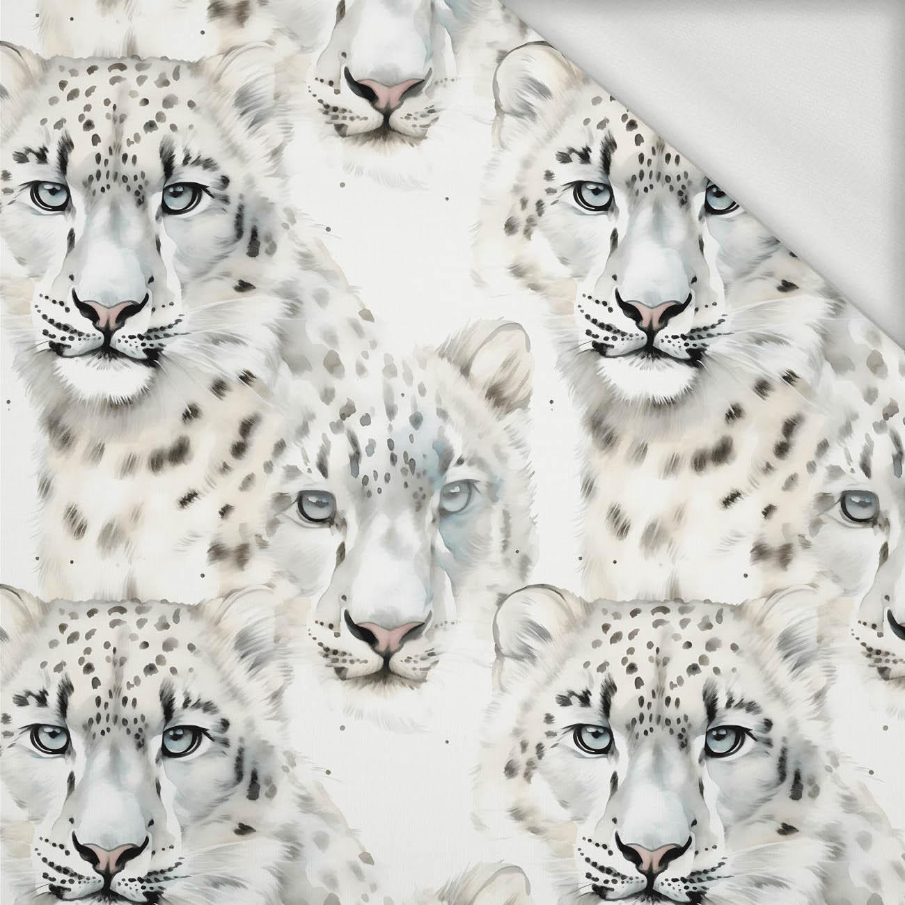 SNOW LEOPARD PAT. 1 - looped knit fabric