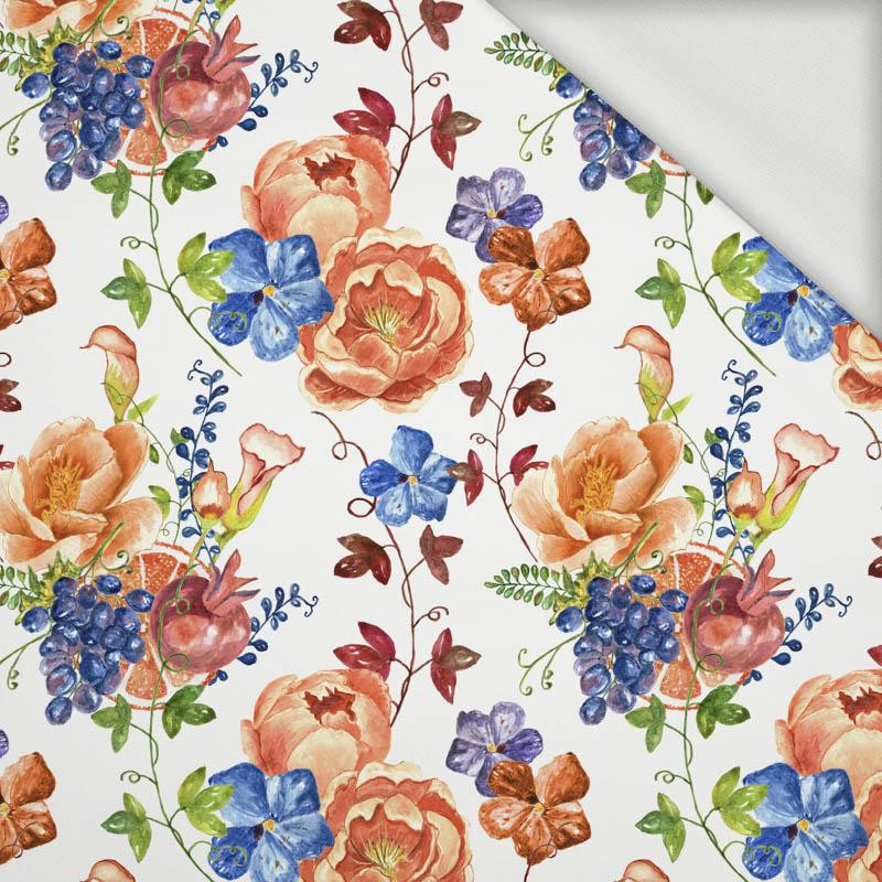 WILD ROSES AND PANSIES (BLOOMING MEADOW) - looped knit fabric