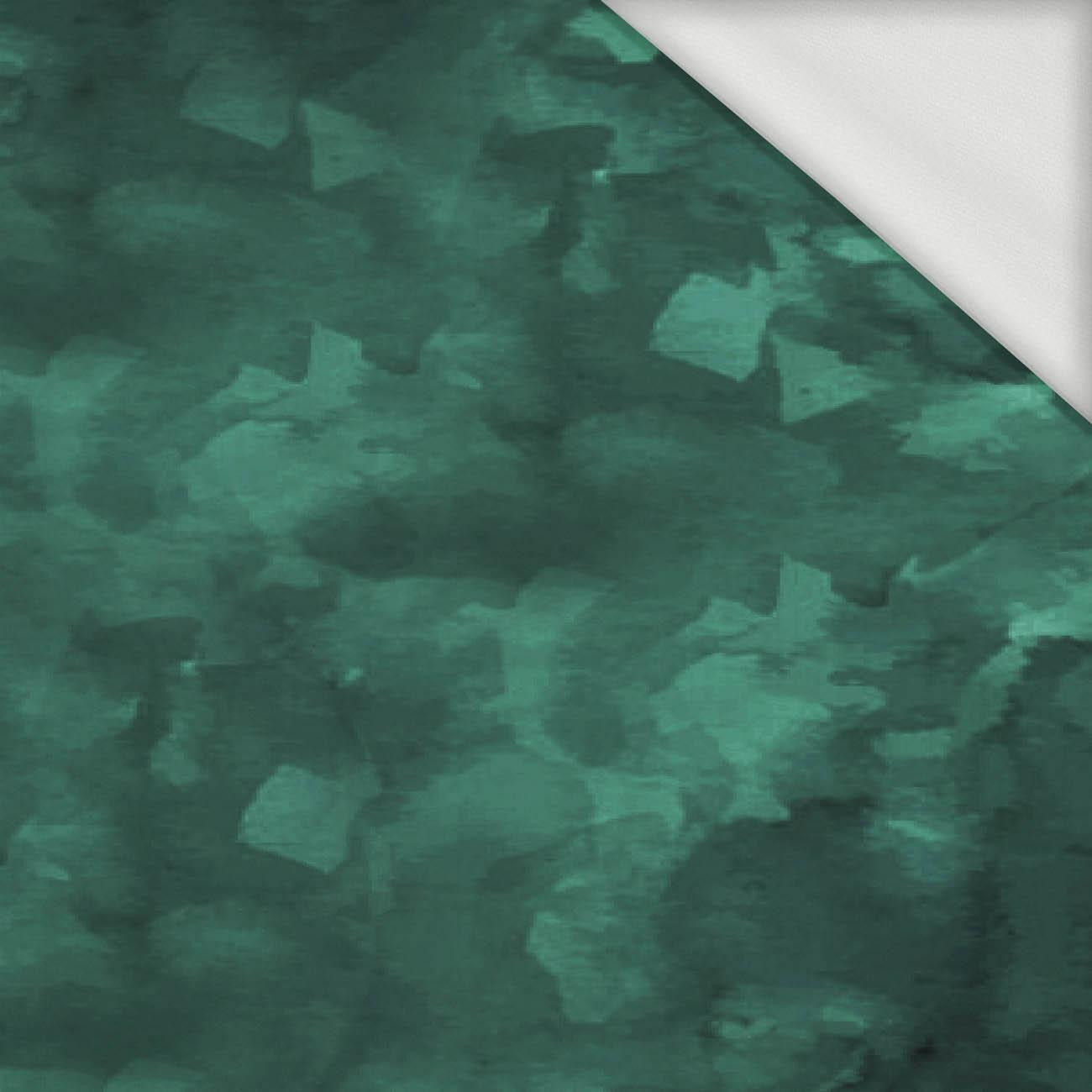 CAMOUFLAGE pat. 2 / bottled green - looped knit fabric