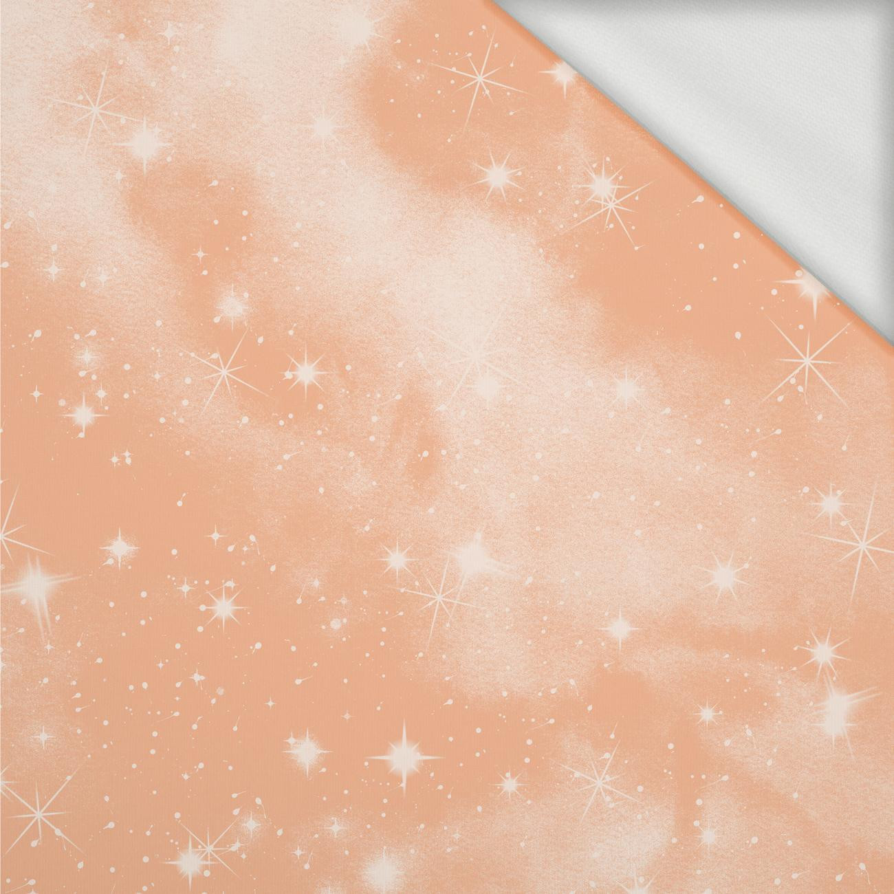 GALAXY / peach fuzz - looped knit fabric