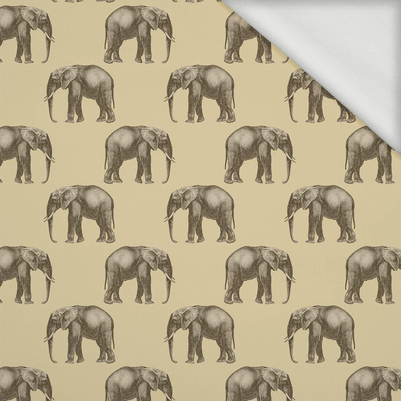ELEPHANTS (SAFARI) - looped knit fabric