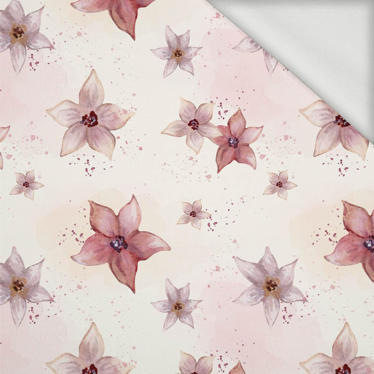 DRAGON FLOWERS PAT. 1 - looped knit fabric