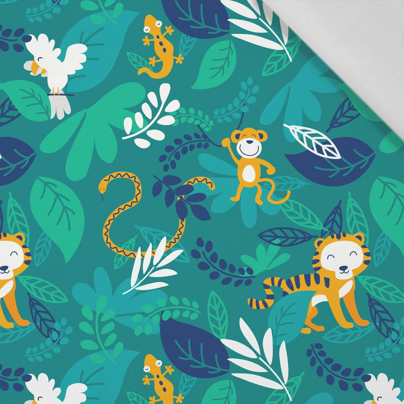 JUNGLE / animals - Cotton woven fabric