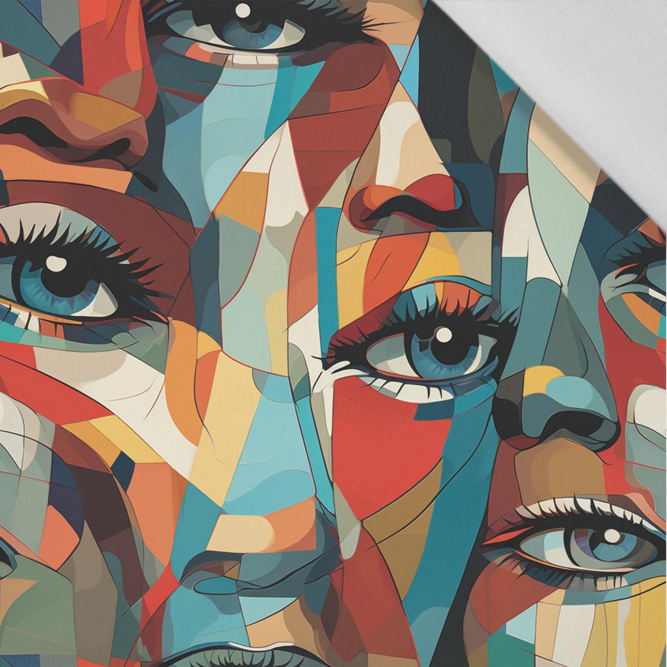 FACES PAT. 2 - Cotton woven fabric