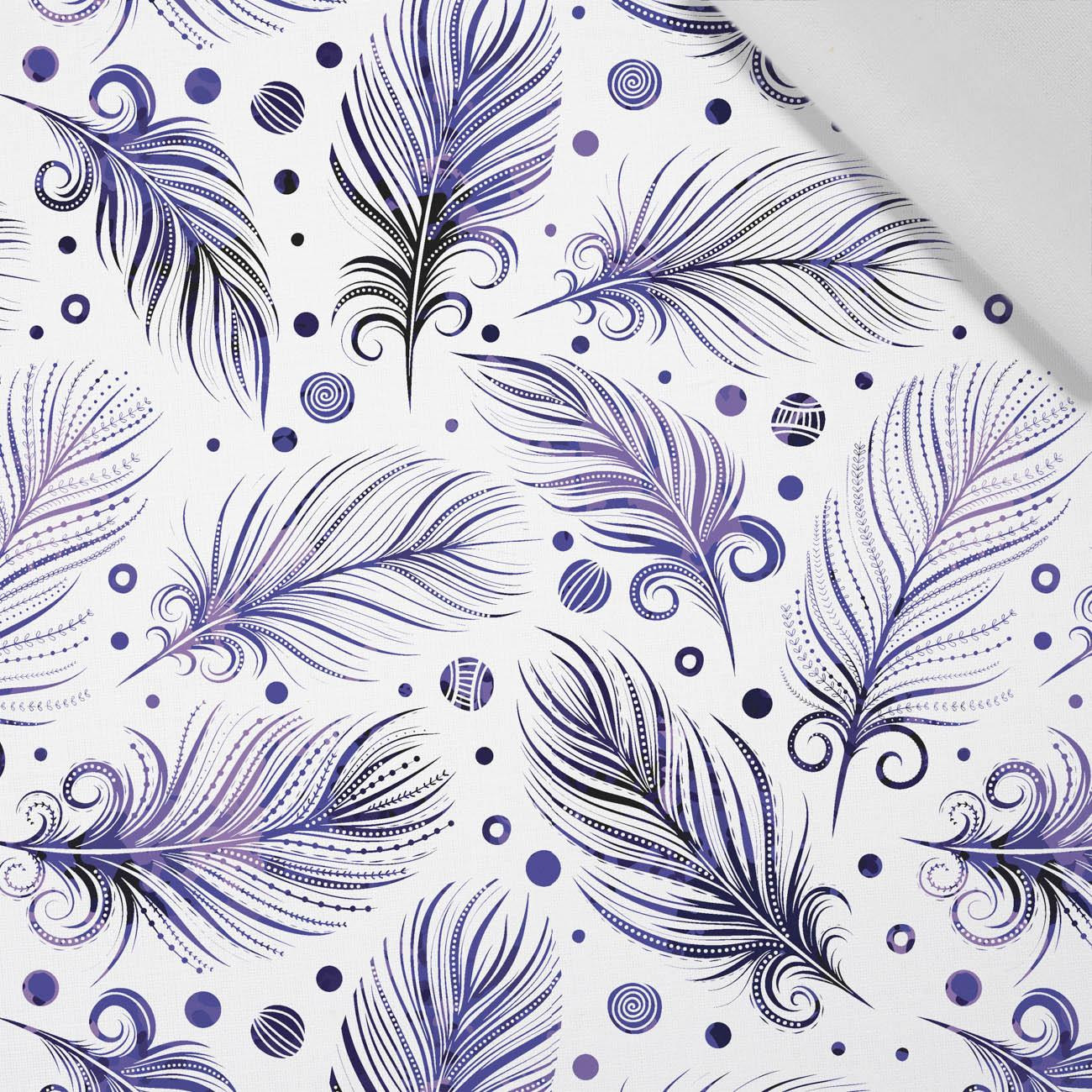FEATHERS (Very Peri) - Cotton woven fabric