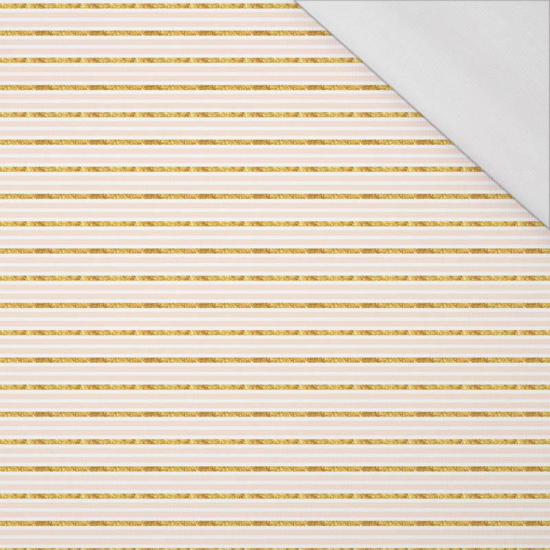 PASTEL STRIPES / GLITTER (PUMPKIN GARDEN) - single jersey with elastane 