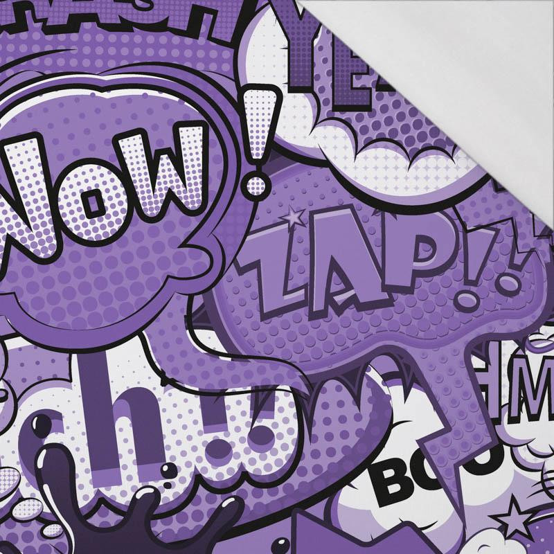 COMIC BOOK (purple) - single jersey with elastane 