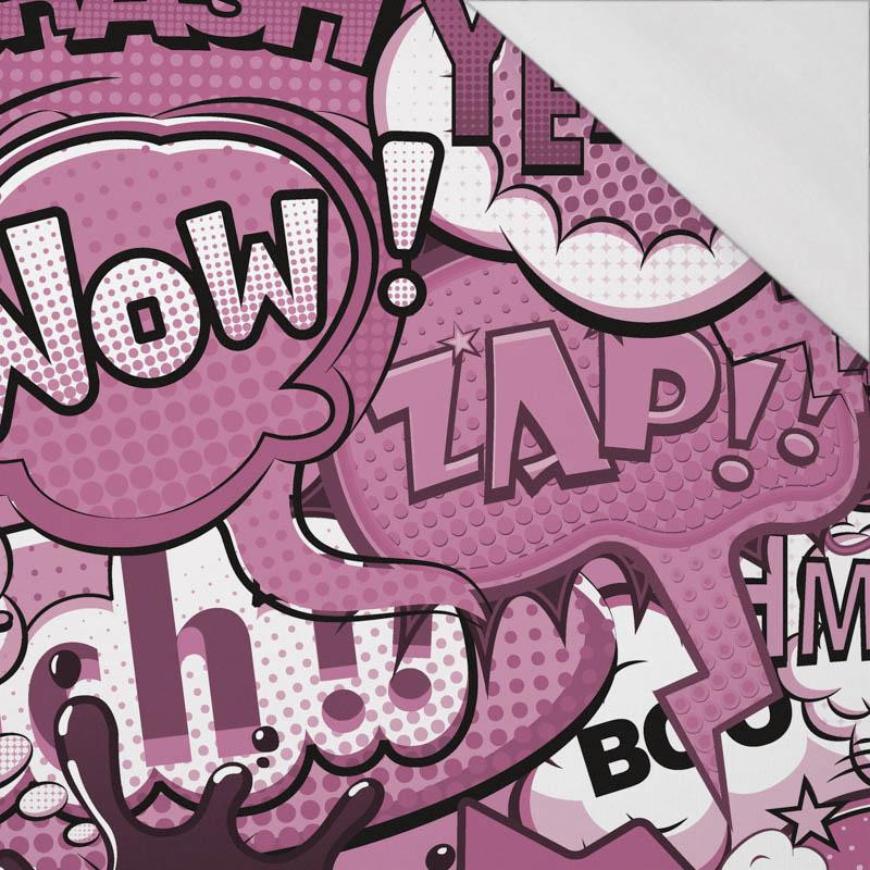 COMIC BOOK (pink) - single jersey with elastane 