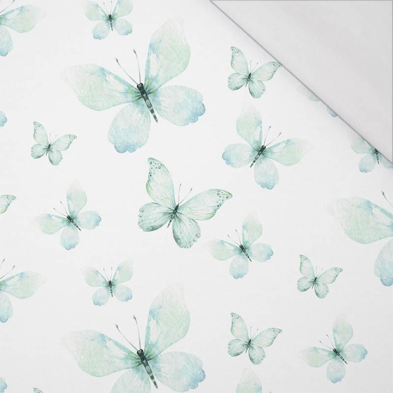 BUTTERFLIES PAT. 2 (WATER-COLOR BUTTERFLIES) - single jersey with elastane 