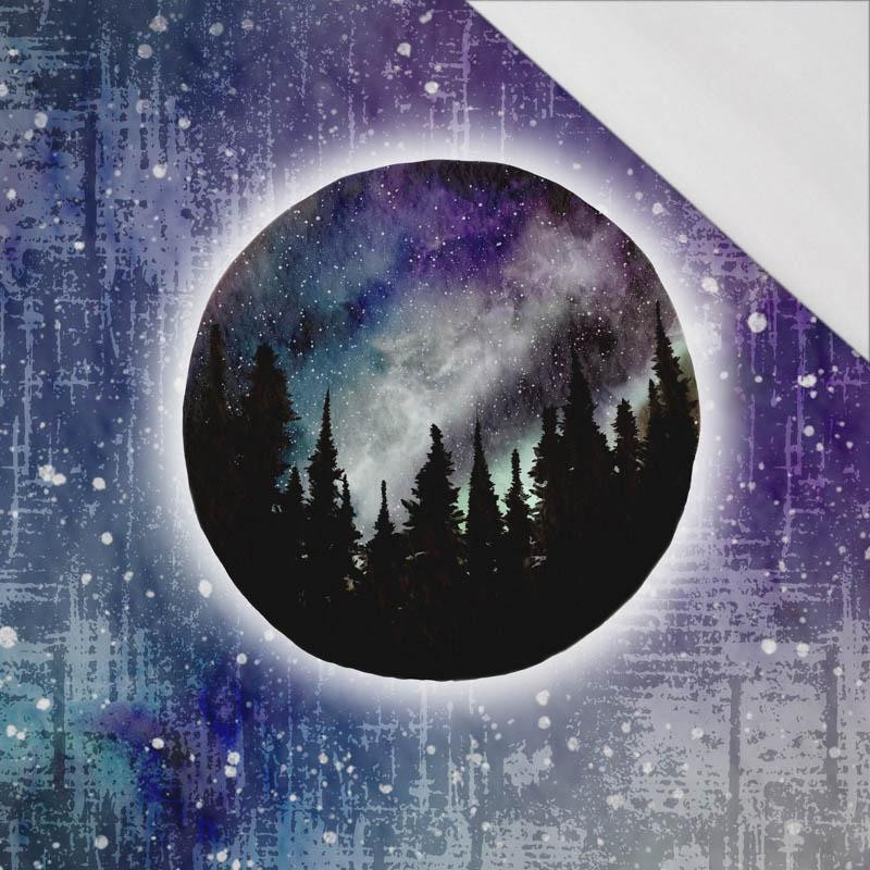 THE NORTHERN LIGHTS (GALAXY) - SINGLE JERSEY PANORAMIC PANEL (100cm x 155cm)