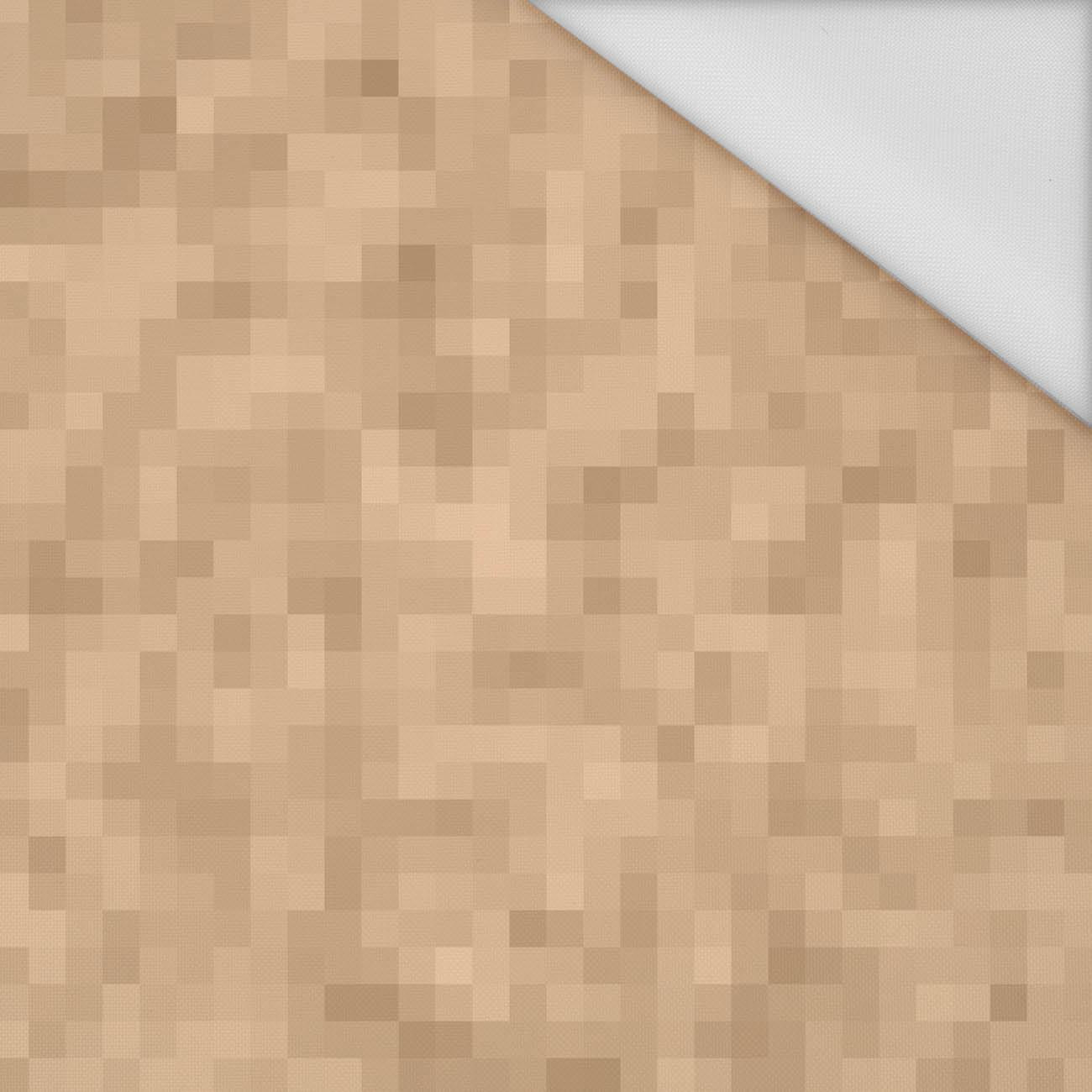 PIXELS pat. 2 / beige  - Waterproof woven fabric