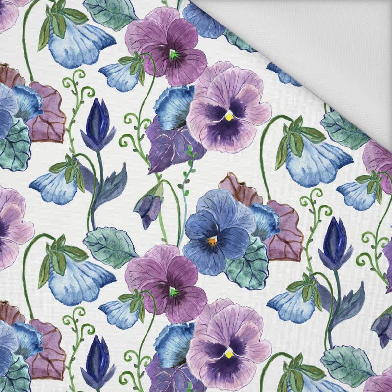 PANSIES (BLOOMING MEADOW) - Waterproof woven fabric