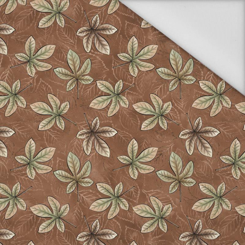 CHESTNUT LEAVES (AUTUMN IN THE FOREST) - Waterproof woven fabric