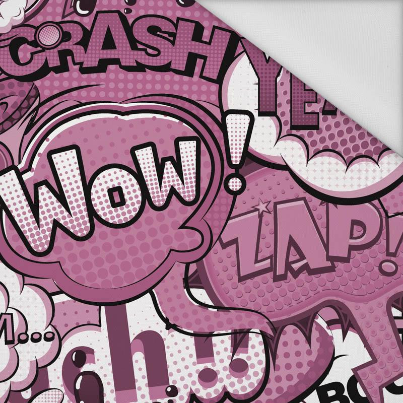 COMIC BOOK (pink) - Waterproof woven fabric