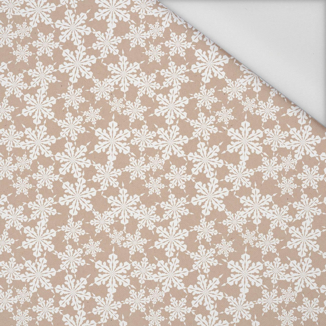 PAPER SNOWFLAKES (WHITE CHRISTMAS) - Waterproof woven fabric