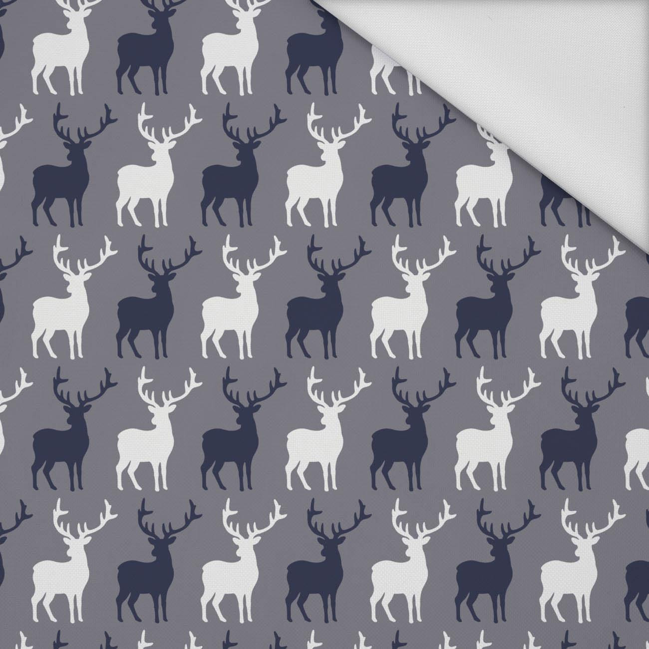 REINDEERS PAT. 4 (WINTER TIME) / grey - Waterproof woven fabric