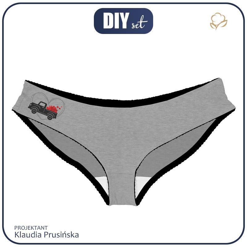 WOMEN'S PANTIES - VALENTINE'S CAR (HAPPY VALENTINE’S DAY) - L