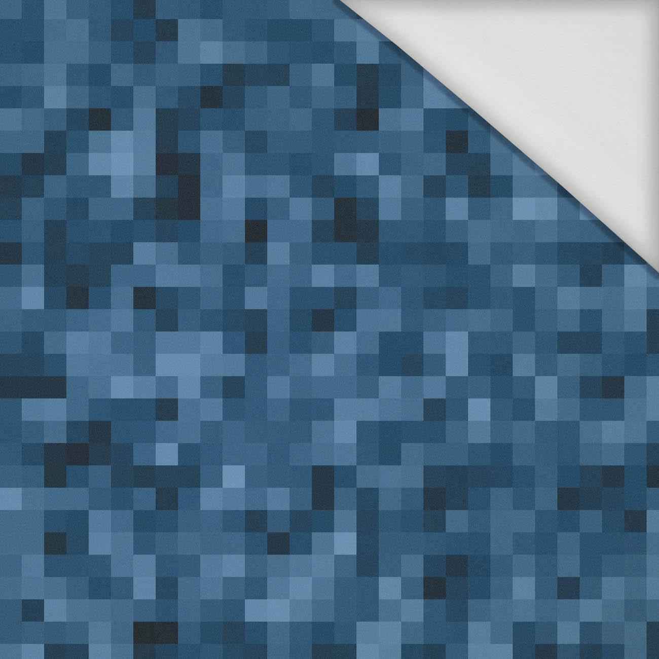 PIXELS pat. 2 / cyanic - Viscose jersey