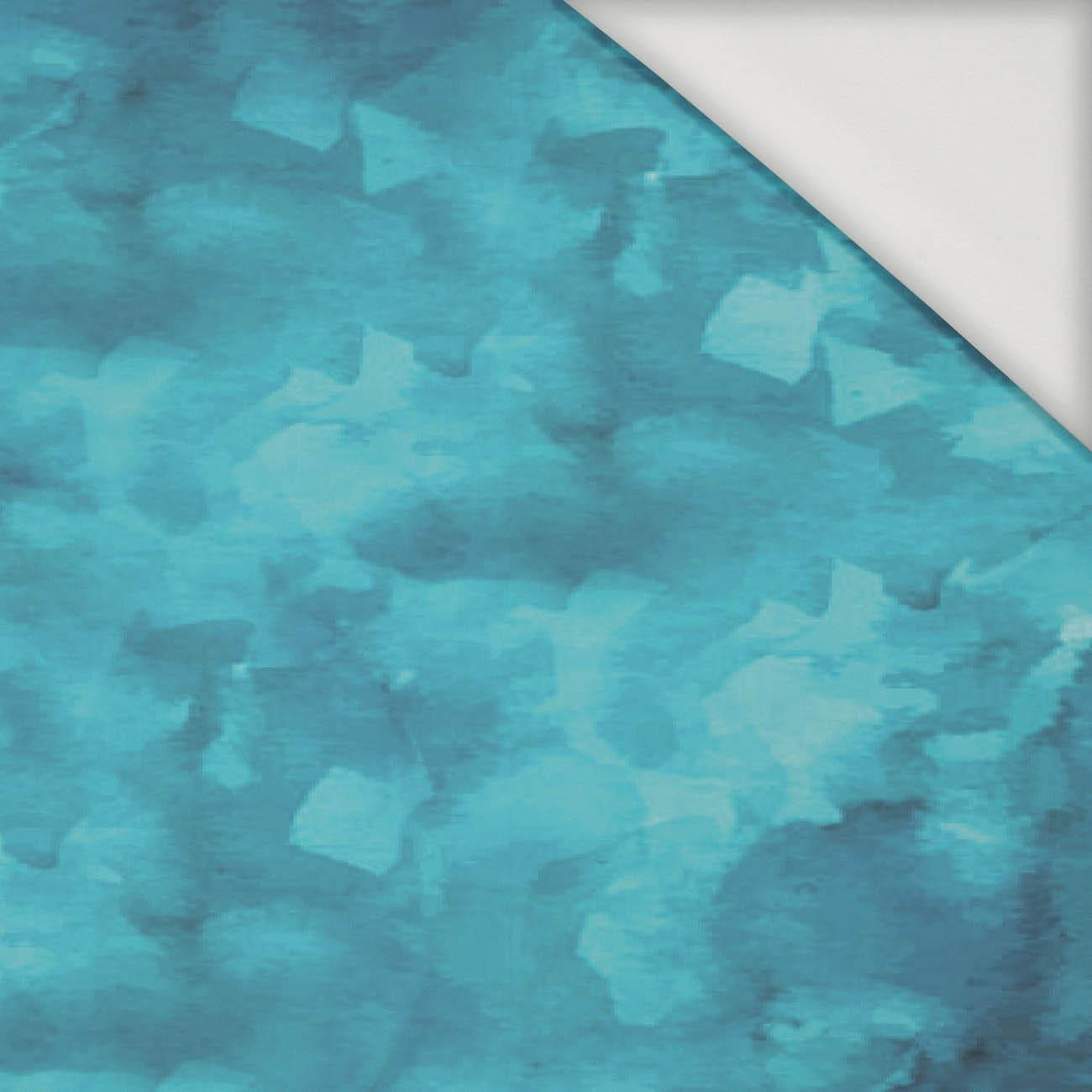 CAMOUFLAGE pat. 2 / sea blue - Viscose jersey