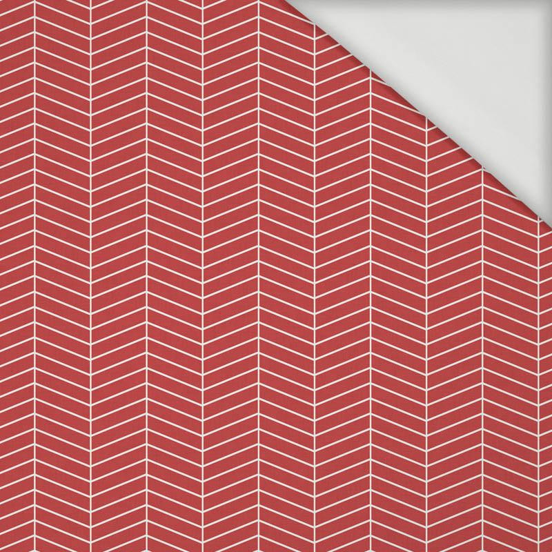 HERRINGBONE pat. 3 / red (VALENTINE'S MIX) - Viscose jersey