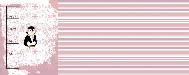 PENGUIN 2.0 / rose quartz - SINGLE JERSEY PANORAMIC PANEL 