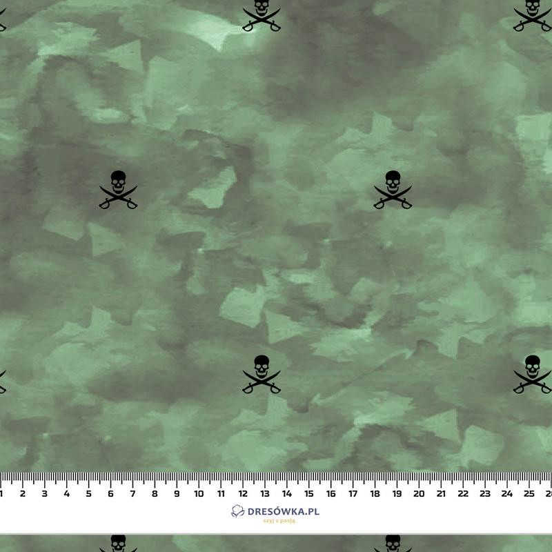 50cm PIRATEN (minimal) / CAMOUFLAGE pat. 2 (olive) - Cotton woven fabric