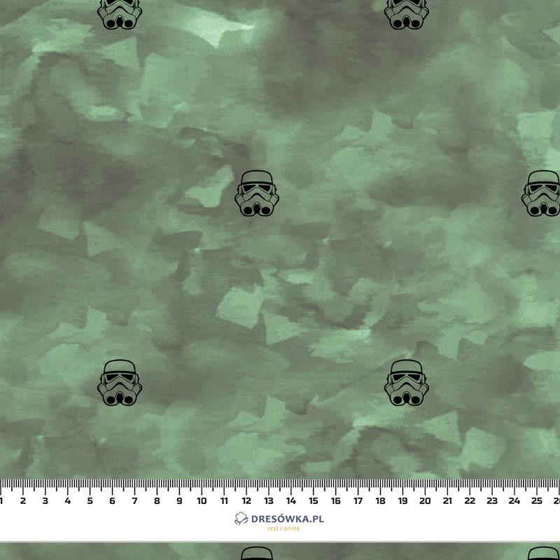 STORMTROOPERS (minimal) / CAMOUFLAGE pat. 2 (olive) - looped knit fabric