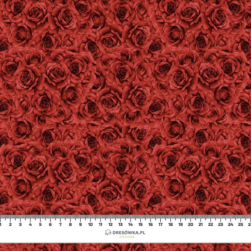 ROSES pat. 5 (CHECK AND ROSES) - Waterproof woven fabric