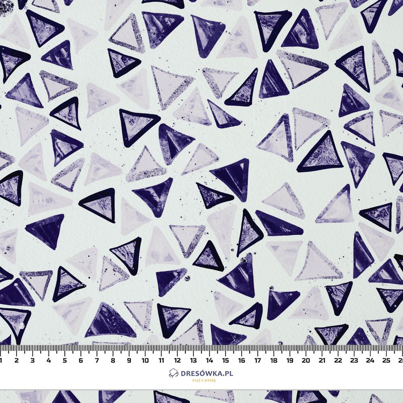 TROPICAL TRIANGLES no. 2 (Very Peri) - looped knit fabric