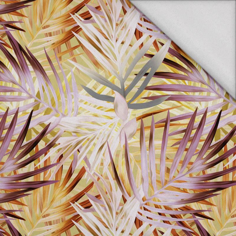 PALM LEAVES pat. 2 (gold) - Blackout curtain fabric