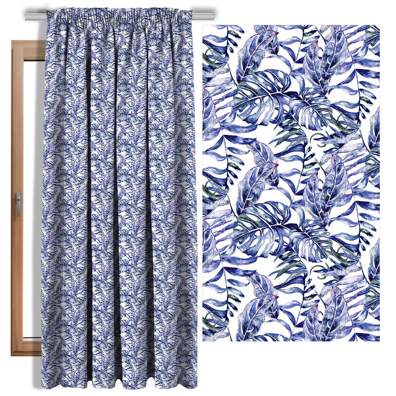 MINI LEAVES PAT. 3 (TROPICAL NATURE) (Very Peri) - Blackout curtain fabric