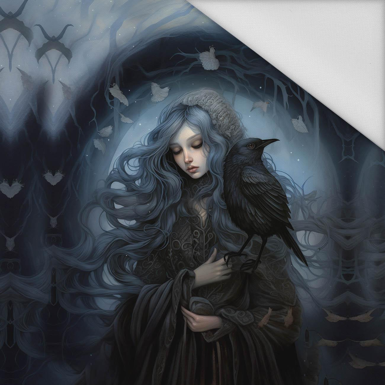 GOTHIC GIRL PAT. 2 - panel (60cm x 50cm) Waterproof woven fabric