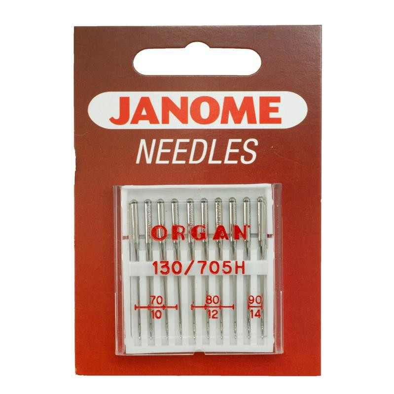Woven fabric needles JANOME 10 pcs set - mix