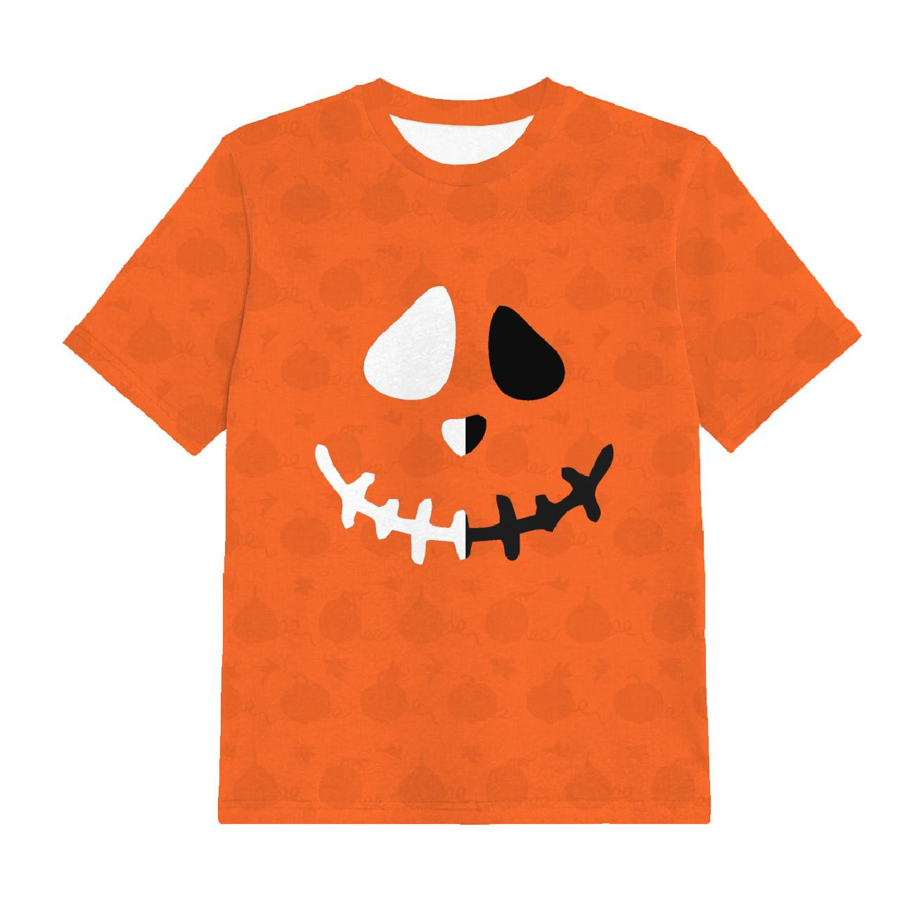 KID’S T-SHIRT - SMILE / PUMPKINS - single jersey