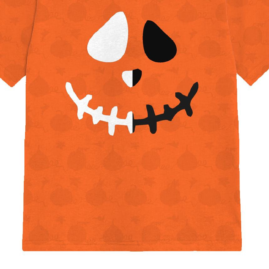 KID’S T-SHIRT - SMILE / PUMPKINS - single jersey